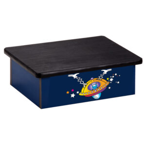 Space Place Alien Blue Laminate Step Stool