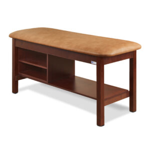 Flat Top Classic Series Straight Line Treatment Table with Shelving