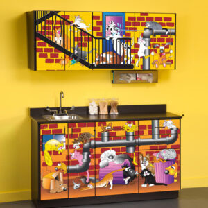 Alley Cats and Dogs Cabinets