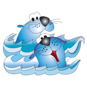 Smiling Seals Graphic