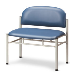 Extra-Wide Gray Frame Chair without Arms