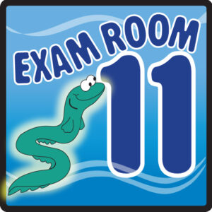 Ocean Series Exam Room 11 Sign