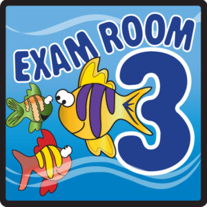 Ocean Series Exam Room 3 Sign