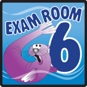 Ocean Series Exam Room 6 Sign