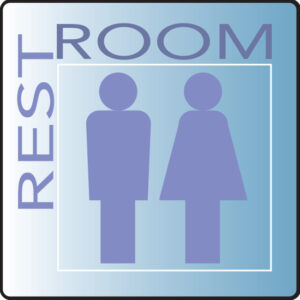 Skytone RestRoom Sign
