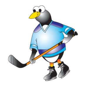 Hockey Penguin Graphic