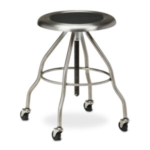 *Stainless Steel Stool with Casters