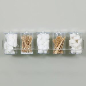 Clear Acrylic Wall Mount Jar Rack